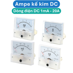 Ampe kế kim hiển thị dòng điện DC 1mA - 20A
