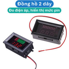 Đồng hồ đo điện áp và hiển thị mức pin 12V/24V/36V/48V/60V/72V