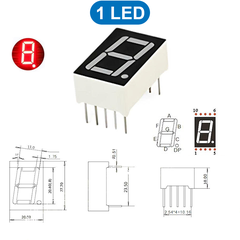 LED 7 đoạn màu đỏ 0.8 inch âm chung / dương chung
