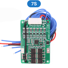 Mạch sạc bảo vệ pin lithium 4S/5S/6S/7S MA18 dòng xả 18A cổng ra dây có tản nhiệt