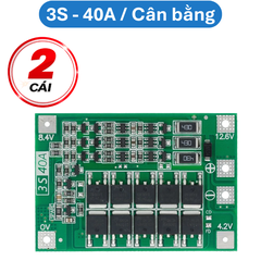 Mạch sạc bảo vệ pin Lithium 3S/4S 40A 60A 18650 BMS 11.1V 12.6V/14.8V 16.8V