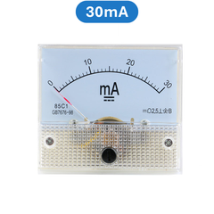 Ampe kế kim hiển thị dòng điện DC 1mA - 20A