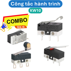 (5 cái) Công tắc hành trình KW - 10 1A 125V chân cắm PCB, hàn dây