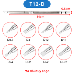 Mũi hàn T12 tip hàn, đầu mỏ hàn T12-K/KF/I/ILS/J02/JL02/BC2…