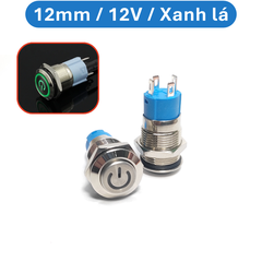 Nút nhấn chống nước đầu cao ( nhấn giữ - khoá ) lỗ khoét 12mm/16mm/19mm/22mm