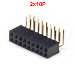 Hàng rào cái đôi 2.54mm cắm chân cong cao 8.5mm