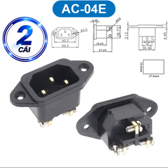 Đầu nối nguồn, jack cắm AC hàn dây chịu tải tốt cho máy móc thiết bị điện