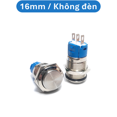 Nút nhấn chống nước đầu cao ( nhấn giữ - khoá ) lỗ khoét 12mm/16mm/19mm/22mm