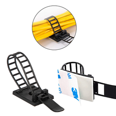 (10 cái) Kẹp rút giữ dây ACT trắng/đen có keo dán 3M 1600T