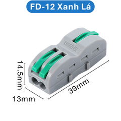(2 Cái) Cút nối dây điện nhanh chiu nhiệt nhiều cổng FD