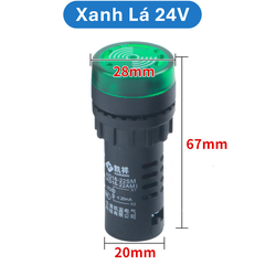 Đèn còi báo AD16 - 22SM lỗ khoét 22mm điện áp 12V, 24V, 220V, 380VAC