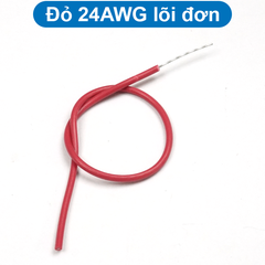 (10 mét) Dây điện PVC, 1 lõi đồng si chì, nhiều lõi mạ thiếc, 20-22AWG
