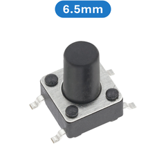 (20 Cái) Nút nhấn 6x6mm 4 chân dán SMD cao 4.3 - 15mm