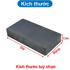 Nam châm Ferrite đen vuông nhiều kích thước