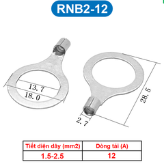 Đầu Cos tròn trần đồng thau, cốt khuyên, cốt tròn trần RNB