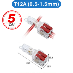 Cút nối dây điện nhanh chữ T 32A Cho dây 0.5 - 5mm2