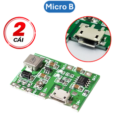 Mạch sạc pin 1S 18650 J5019 dùng IC TC4056 tích hợp mạch tăng áp 2A từ 5V lên 18V