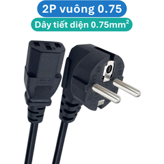 Dây nguồn AC 1.5m đồng nguyên chất  thông dụng cho máy tính, laptop, nồi cơm…