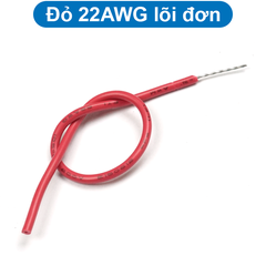 (10 mét) Dây điện PVC, 1 lõi đồng si chì, nhiều lõi mạ thiếc, 20-22AWG