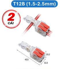 Cút nối dây điện nhanh chữ T 32A Cho dây 0.5 - 5mm2