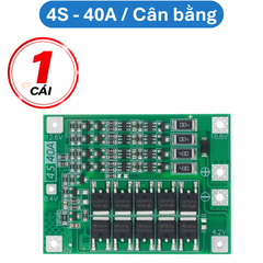 Mạch sạc bảo vệ pin Lithium 3S/4S 40A 60A 18650 BMS 11.1V 12.6V/14.8V 16.8V