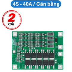 Mạch sạc bảo vệ pin Lithium 3S/4S 40A 60A 18650 BMS 11.1V 12.6V/14.8V 16.8V
