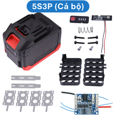Vỏ pin dùng cho máy khoan Makita, 5S 21V, chỉ vỏ hoặc cả bộ