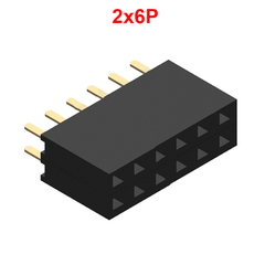 Hàng rào cái đôi 2.0mm cắm chân đứng cao 4.3mm