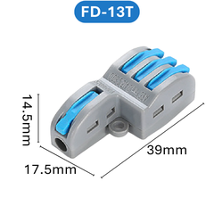 (2 Cái) Cút nối dây điện nhanh chiu nhiệt nhiều cổng FD