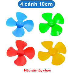 (10 cái) Cánh quạt mini 3 cánh 4 cánh 30mm ... 120mm trục 2mm bằng nhựa rất bền dùng DIY Stem Steam