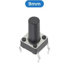 (20 Cái) Nút nhấn 6x6mm 4 chân cắm DIP cao 4.3 - 15mm