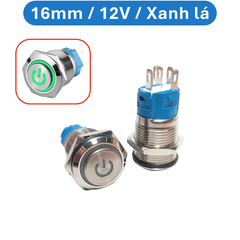 Nút nhấn chống nước đầu cao ( nhấn nhả/reset ) lỗ khoét 12mm/16mm/19mm/22mm