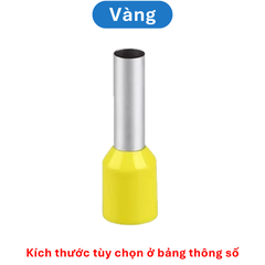 (100 Cái) Đầu cos rỗng đủ loại VE đầu cos dây điện, pin rỗng dây điện 0.5mm2 đến 10mm2