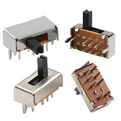 (10 Cái) Công tắc trượt, công tắc slide chân cắm chỉnh ngang hàn PCB