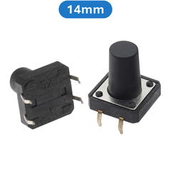 (20 Cái) Nút nhấn 12x12mm 4 chân cắm đứng cao 4.3 - 20mm