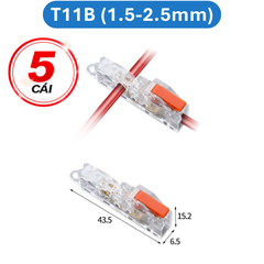 Cút nối dây điện nhanh chữ T 32A Cho dây 0.5 - 5mm2