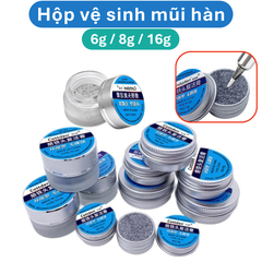 Hộp vệ sinh đầu mũi hàn bằng thiếc tiện dụng 6g/8g/16g