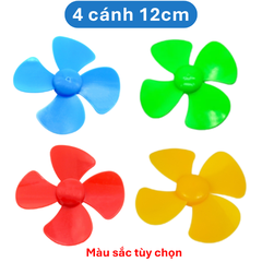 (10 cái) Cánh quạt mini 3 cánh 4 cánh 30mm ... 120mm trục 2mm bằng nhựa rất bền dùng DIY Stem Steam