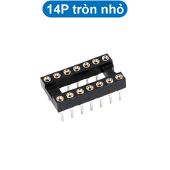 Đế IC chân vuông/tròn hai hàng 2.54mm 1A