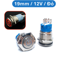 Nút nhấn chống nước đầu cao ( nhấn giữ - khoá ) lỗ khoét 12mm/16mm/19mm/22mm