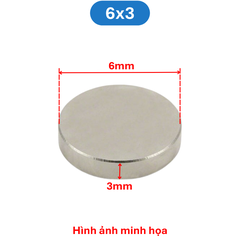 Nam châm đất hiếm tròn không lỗ