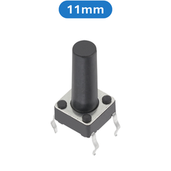 (20 Cái) Nút nhấn 6x6mm 4 chân cắm DIP cao 4.3 - 15mm