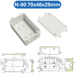 Hộp nhựa ABS, hộp đựng linh kiện, hộp nhựa kỹ thuật