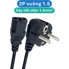 Dây nguồn AC 1.5m đồng nguyên chất  thông dụng cho máy tính, laptop, nồi cơm…