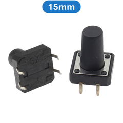 (20 Cái) Nút nhấn 12x12mm 4 chân cắm đứng cao 4.3 - 20mm