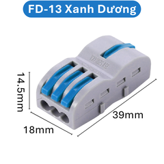 (2 Cái) Cút nối dây điện nhanh chiu nhiệt nhiều cổng FD