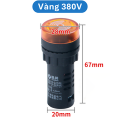 Đèn còi báo AD16 - 22SM lỗ khoét 22mm điện áp 12V, 24V, 220V, 380VAC
