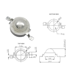 LED COB công suất 3V 1W, 3W, 5W 100-120Lm Luxeon siêu sáng