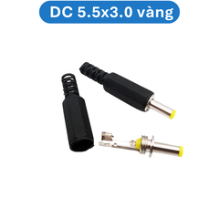 (5  Cái) Đầu nối nguồn, jack cắm đực nguồn DC