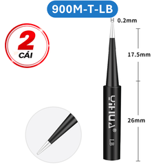 Mũi hàn Yihua 936 màu đen - 900M - T loại tốt